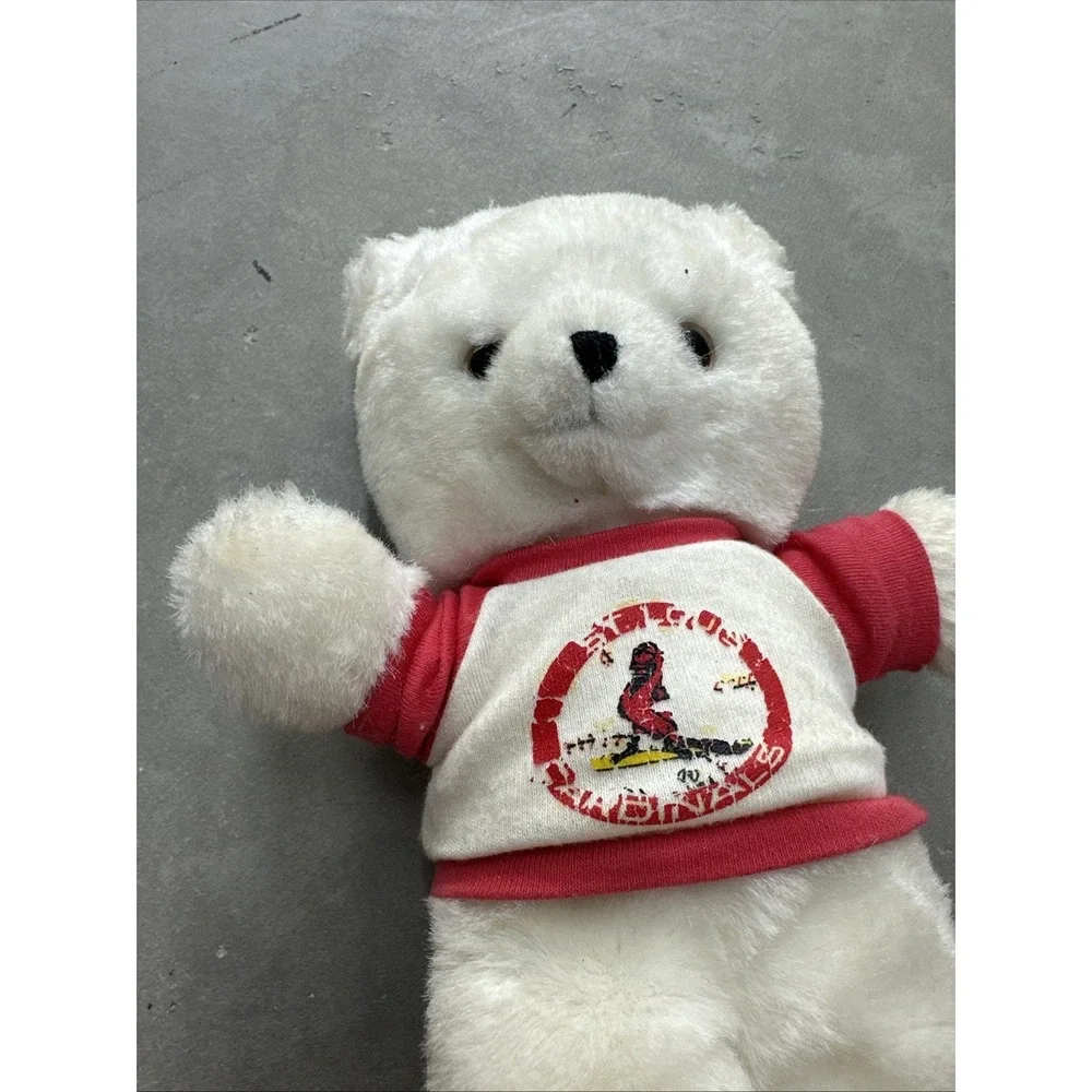 1986 Vintage St. Louis Cardinals, Plush Bear Stuffed Animal